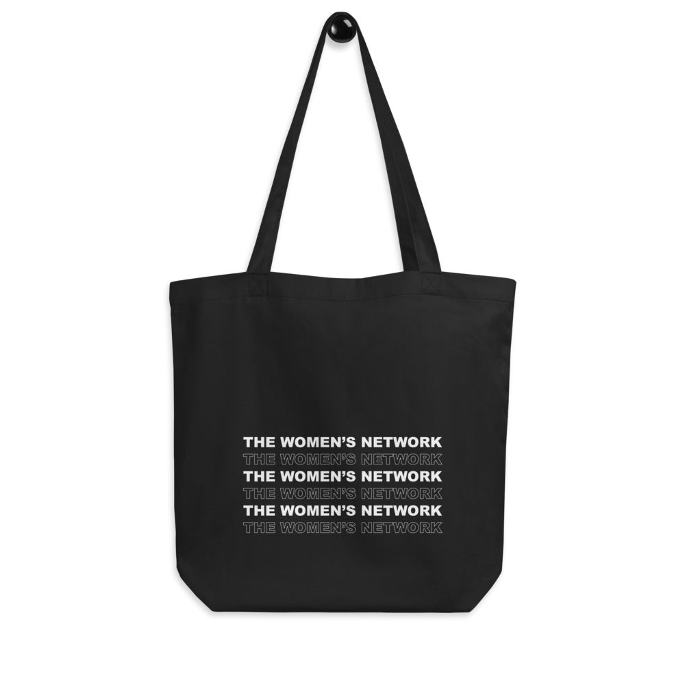 Black tote bag with 